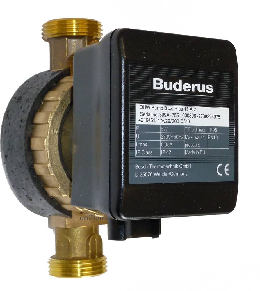 Buderus Zirkulationspumpe Logafix BUZ-Plus 15, 15A oder 15C