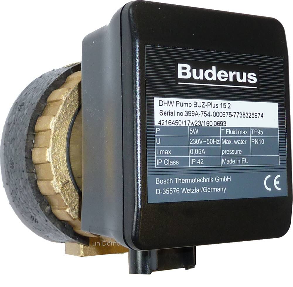 Buderus Zirkulationspumpe Logafix BUZ-Plus 15, 15A oder 15C