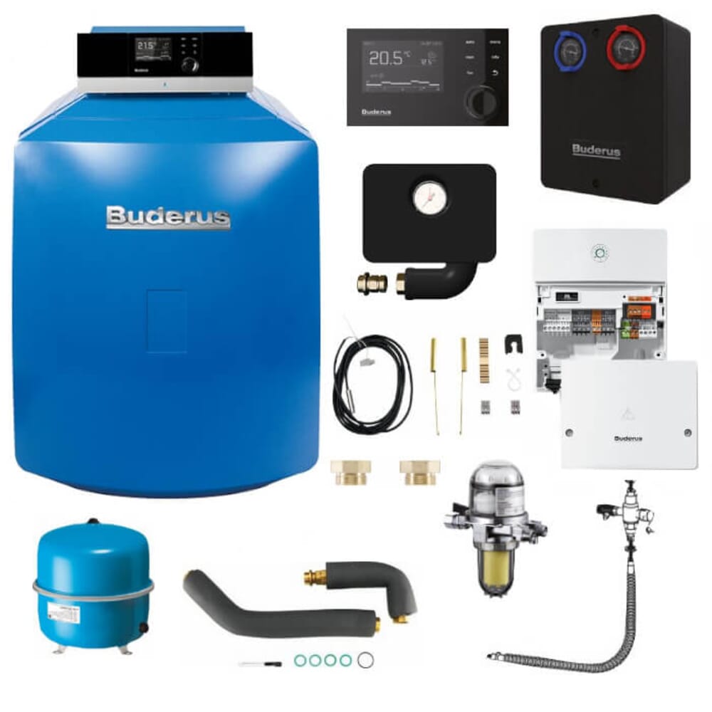 Buderus Logaplus-Paket K33 Öl-Brennwert-Heizung GB125 mit MC110 und RC310