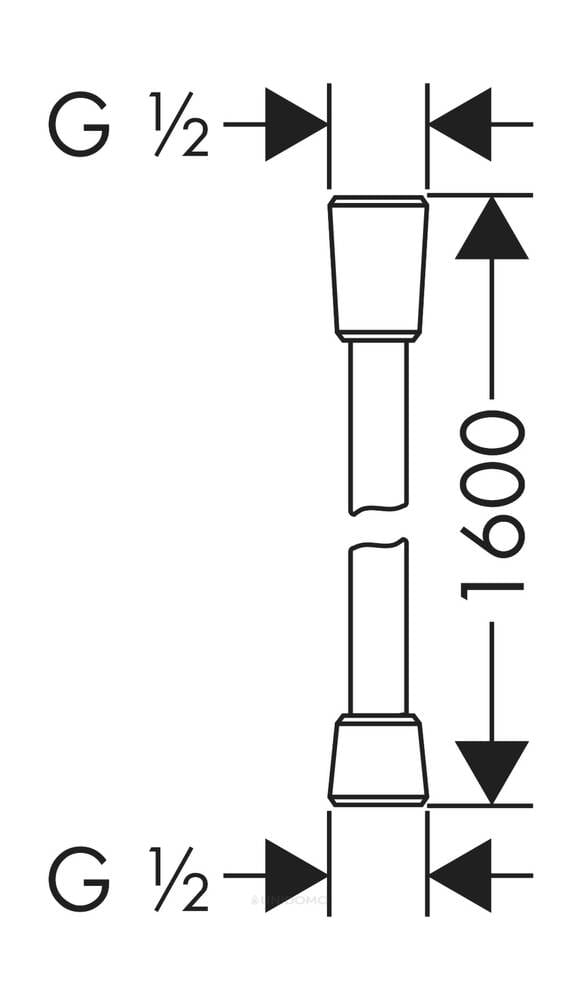 Brauseschlauch Isiflex B 1,2 1,6 oder 2 Meter Hansgrohe Duschschlauch