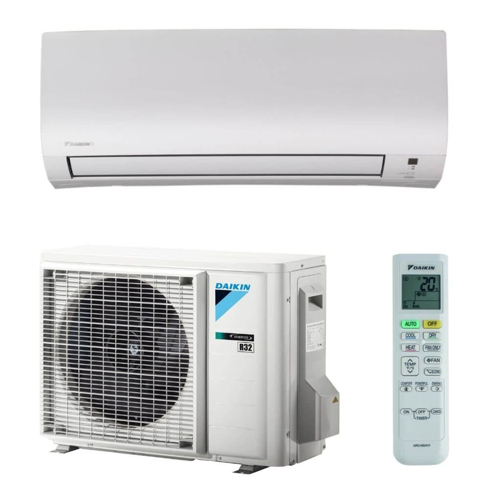 DAIKIN Comfora FTXP-M + RXP-M Klimaanlagen-Set, Innengerät und Außengerät, 2,3 - 7,1 kW, R32, weiß