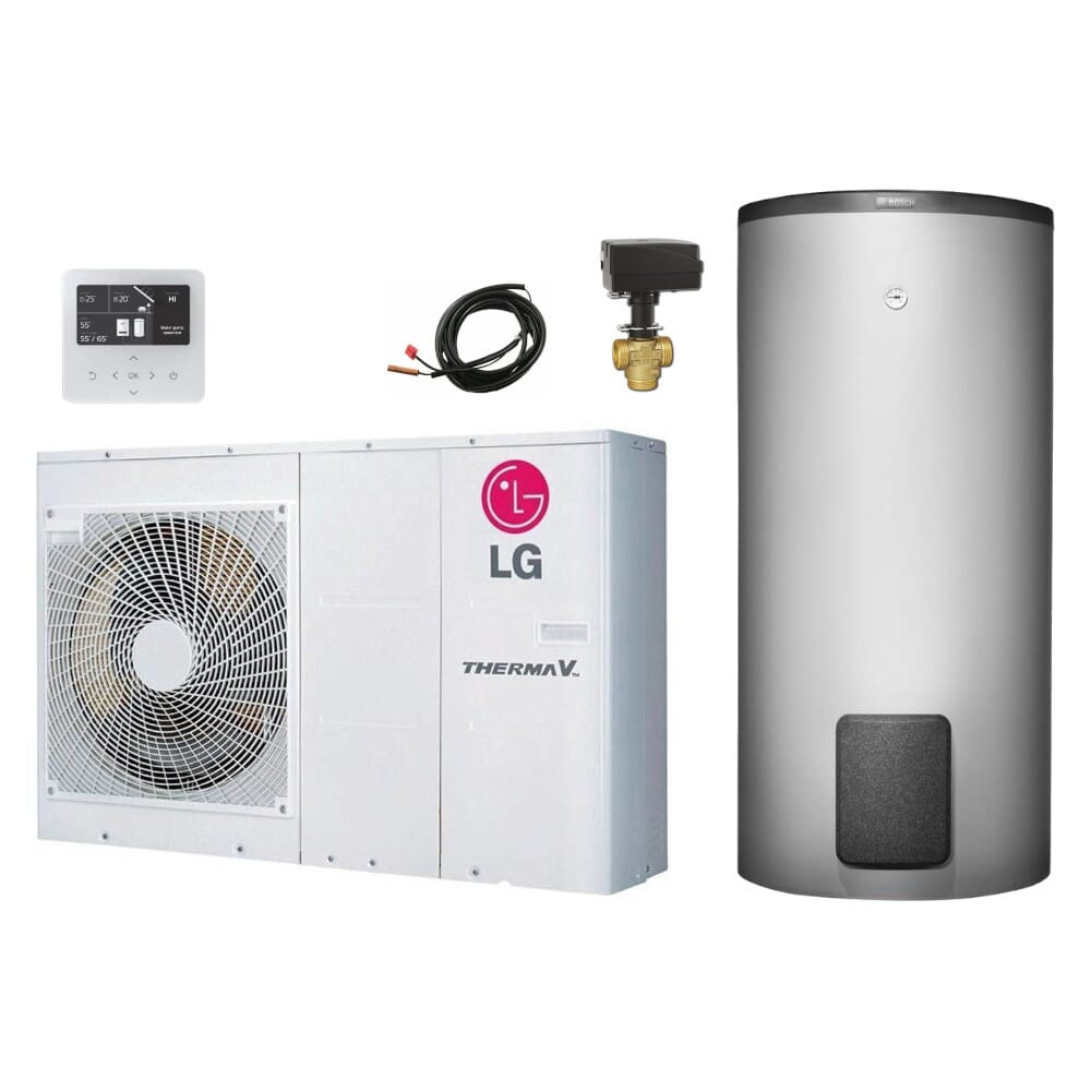 LG Luft/Wasser-Wärmepumpe THERMA V Monobloc S Silent 5,5 kW, 277 Liter Speicher