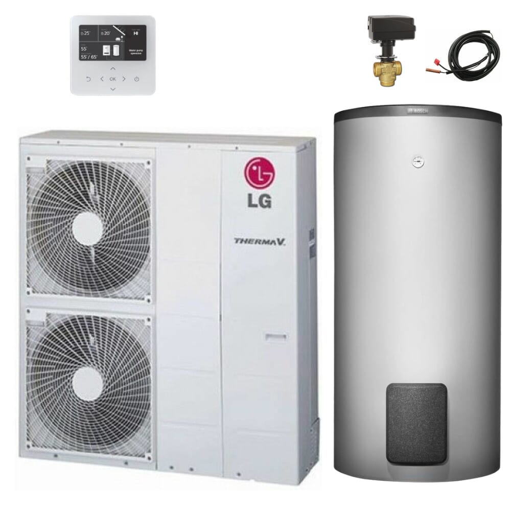 LG Luft/Wasser-Wärmepumpe THERMA V Monobloc S Silent 12 kW, 277 Liter Speicher