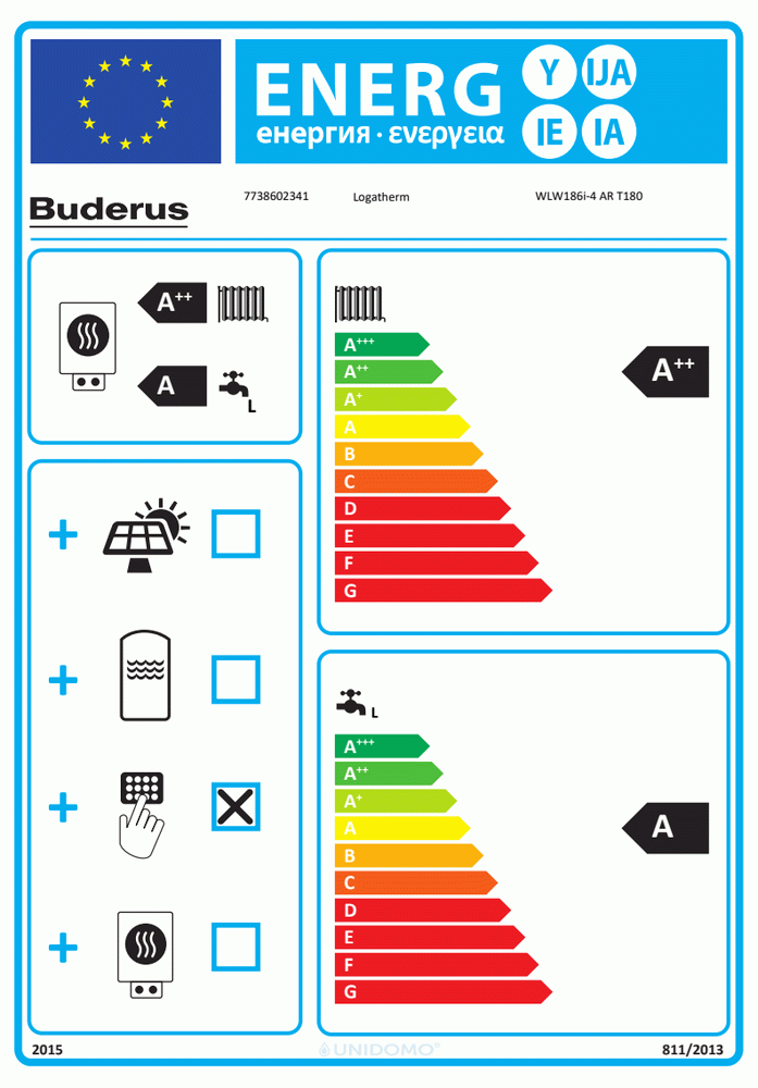 Buderus Luft/Wasser-Wärmepumpe Logatherm WLW186i AR 3,9 KW