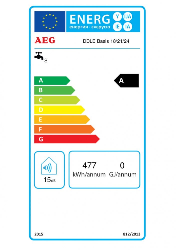 AEG Chauffe-eau instantané hydraulique DDLE LCD 18/21/24